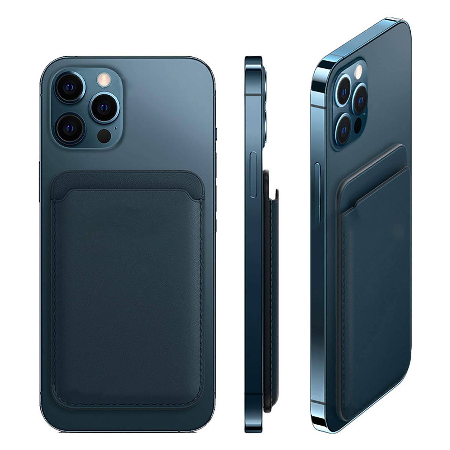 Magnetischer Kartenhalter für iPhone 12/13-Modelle Schwarz