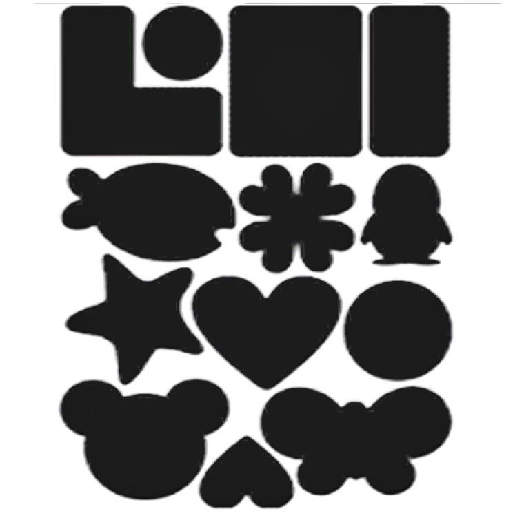 Selbstklebende Reparaturflicken Nylon Schwarz 65 Stück