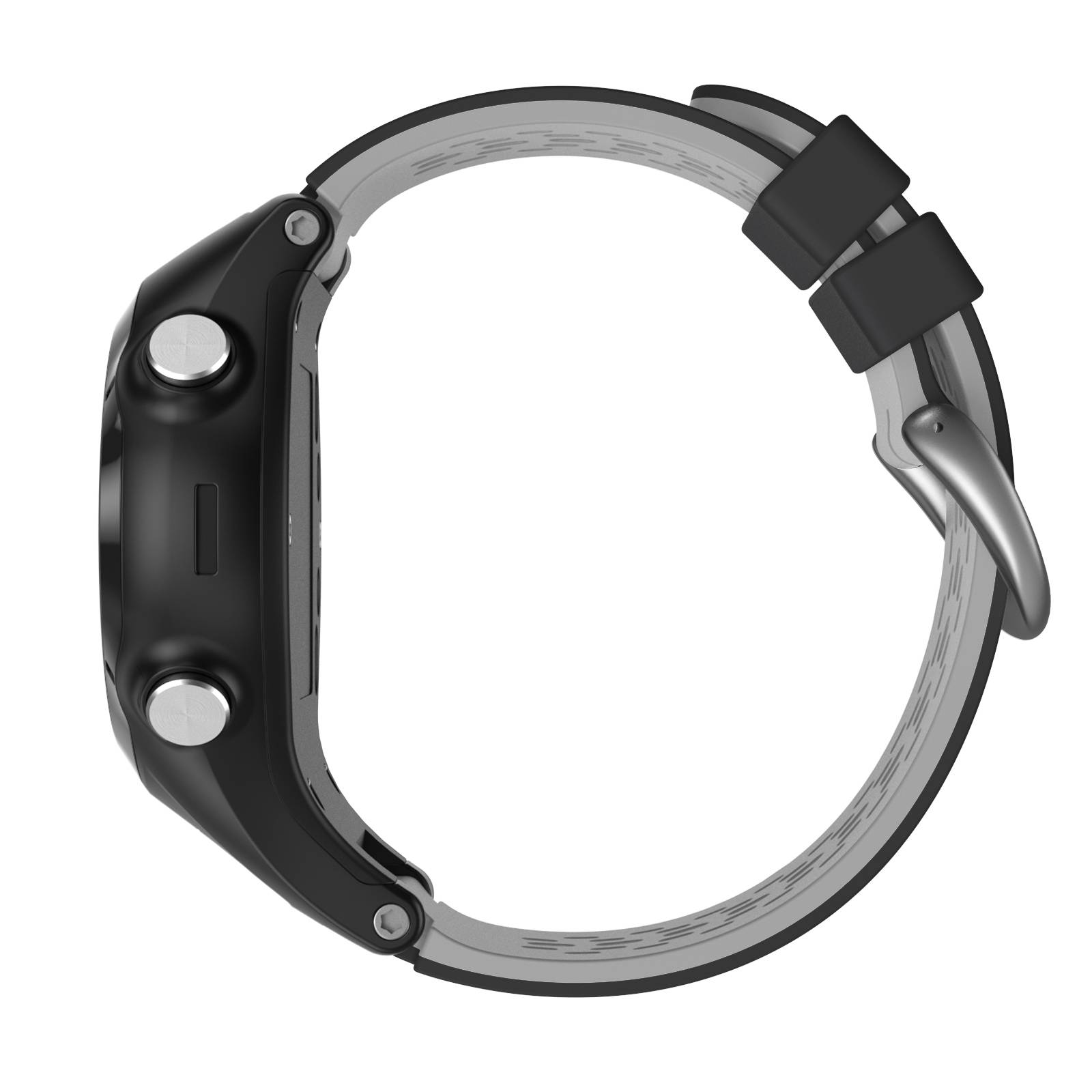 Uhrenarmband für Garmin Approach S2 - Schwarz / Grau