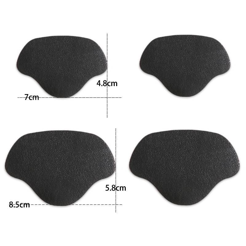 Aufkleber Reparaturflicken für Schuhfersen-Reparatur Schwarz 4 Stück Black