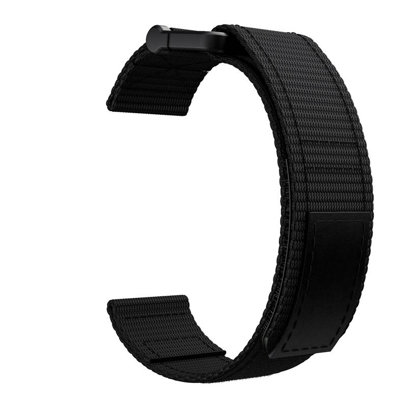 Uhrenarmband kompatibel mit Garmin Fenix 7/6/5 22 mm Nylon Black
