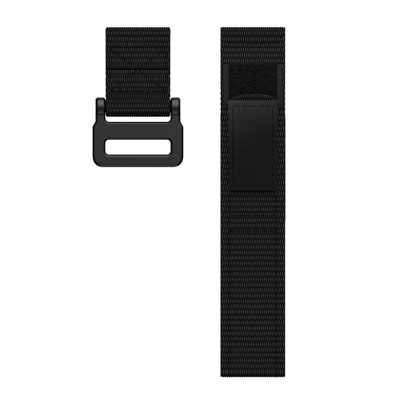 Uhrenarmband kompatibel mit Garmin Fenix 7/6/5 22 mm Nylon Black