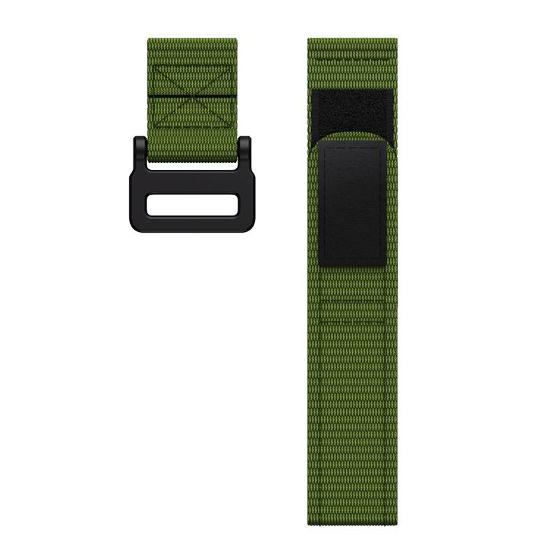 Uhrenarmband kompatibel mit Garmin Fenix 7/6/5 22 mm Nylon Green