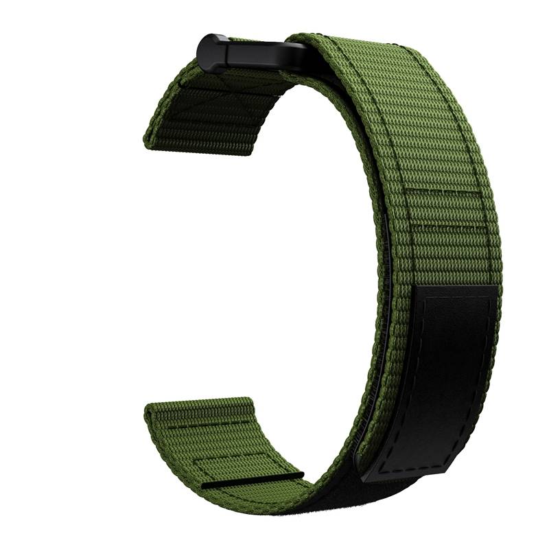 Uhrenarmband kompatibel mit Garmin Fenix 7/6/5 22 mm Nylon Green