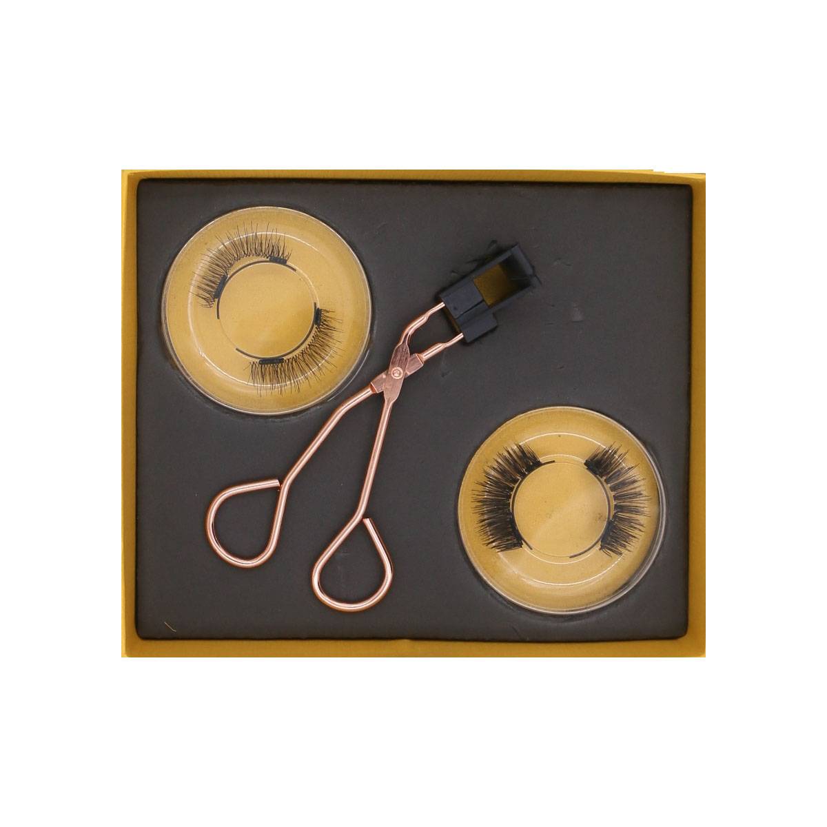 Künstliche Wimpern magnetisch Naturform/dicht 2 Paar Schwarz