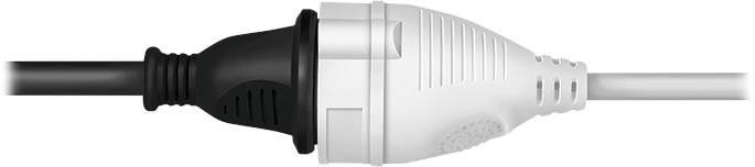 LOGILINK Schutzkontaktverlängerung LPS106 CEE7/7 (90°) zu CEE 7/3 5m weiß