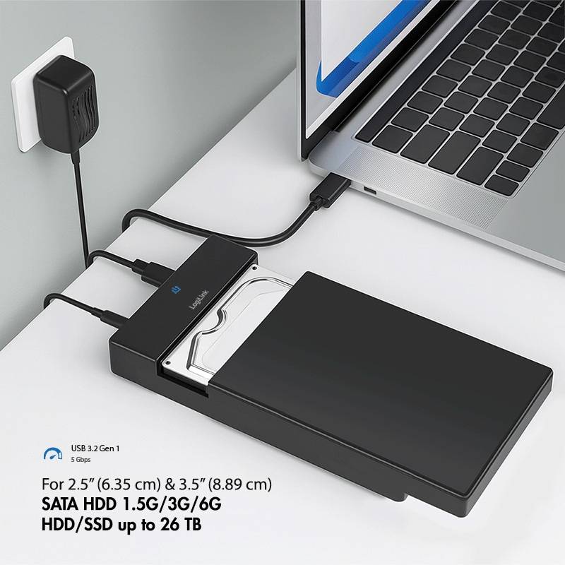 LOGILINK Festplattengehäuse UA0460 SATA HDD/SSD USB-C