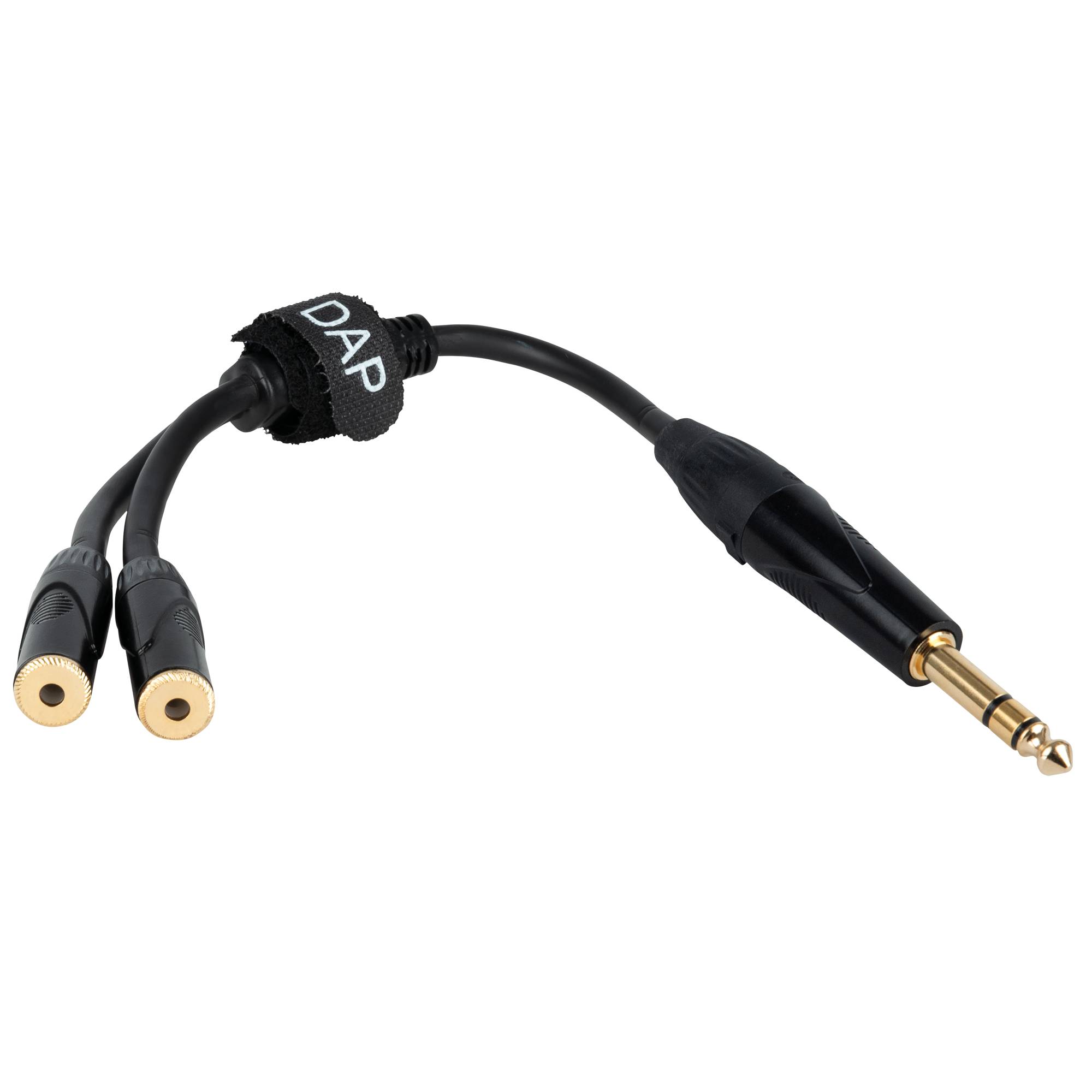 DAP FLA5 – male stereo jack to 2 female stereo mini-jack 0,3 m, schwarz