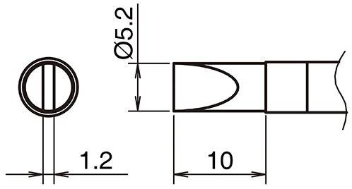Aktiv-Lötspitze Format 5.2D