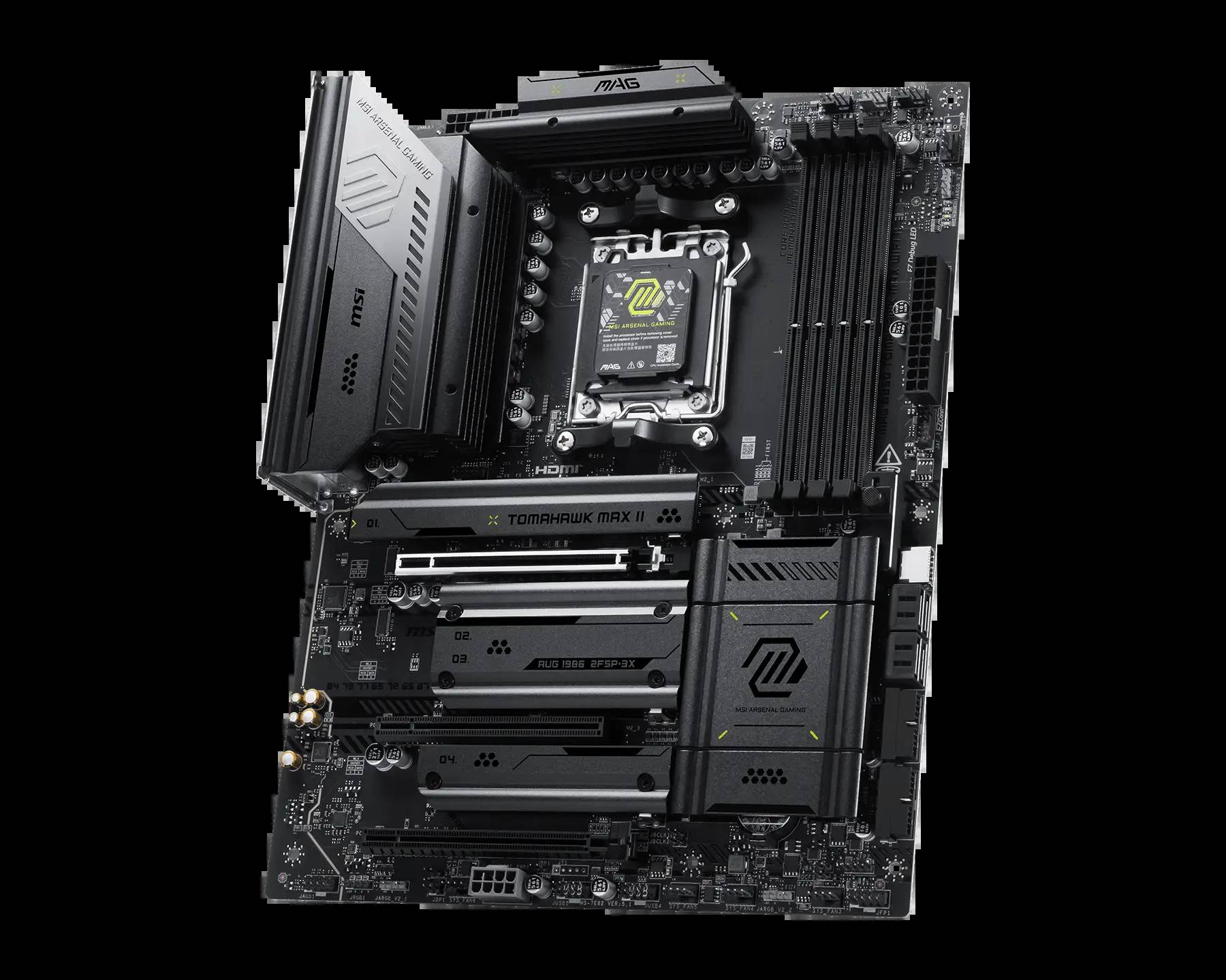 MSI MAG B850 TOMAHAWK MAX WIFI II - Motherboard - ATX - Socket AM5 - AMD B850 Chipsatz - USB-C 3.2 Gen 2x2, USB-C 3.2 Gen2, USB 3.2 Gen 1, USB 3.2