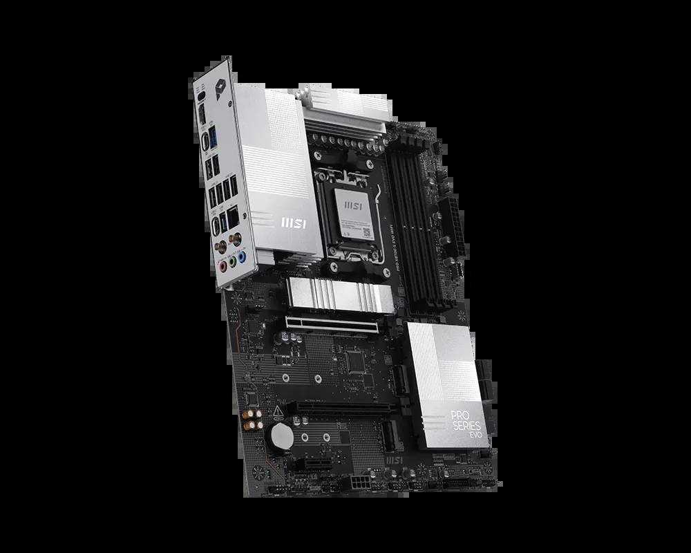 MSI PRO X870E-S EVO WIFI - Motherboard - ATX - Socket AM5 - AMD X870E Chipsatz - USB-C 3.2 Gen 2x2, USB-C 3.2 Gen2, USB 3.2 Gen 2, USB 3.2 Gen