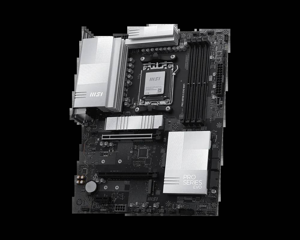 MSI PRO X870E-S EVO WIFI - Motherboard - ATX - Socket AM5 - AMD X870E Chipsatz - USB-C 3.2 Gen 2x2, USB-C 3.2 Gen2, USB 3.2 Gen 2, USB 3.2 Gen