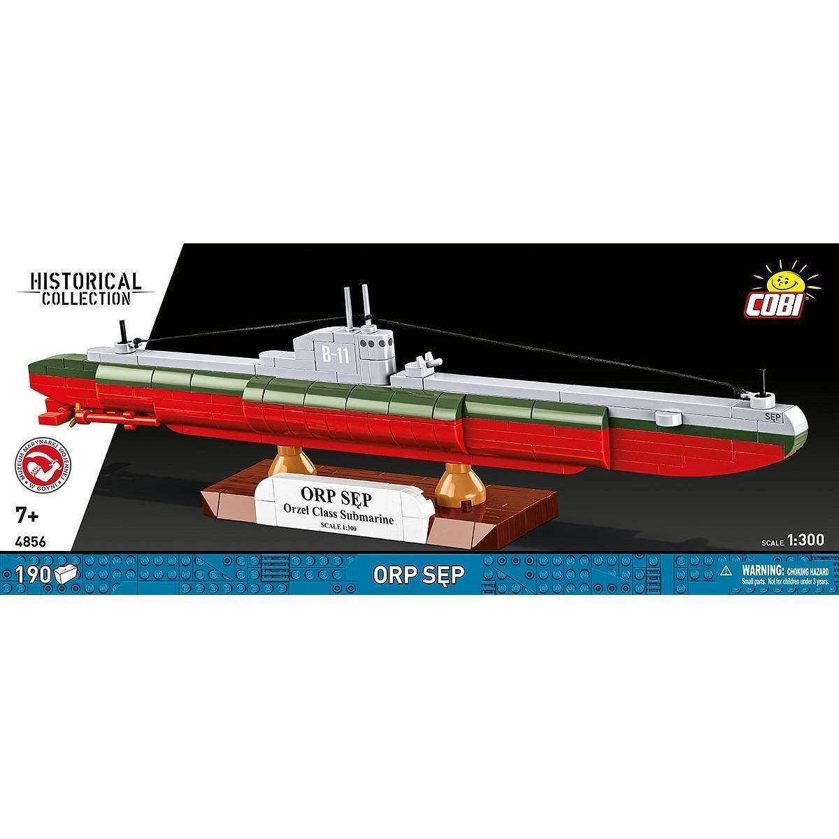 ORP Sęp – Polnisches U-Boot Modellbauset (190 Teile, Maßstab 1:300)