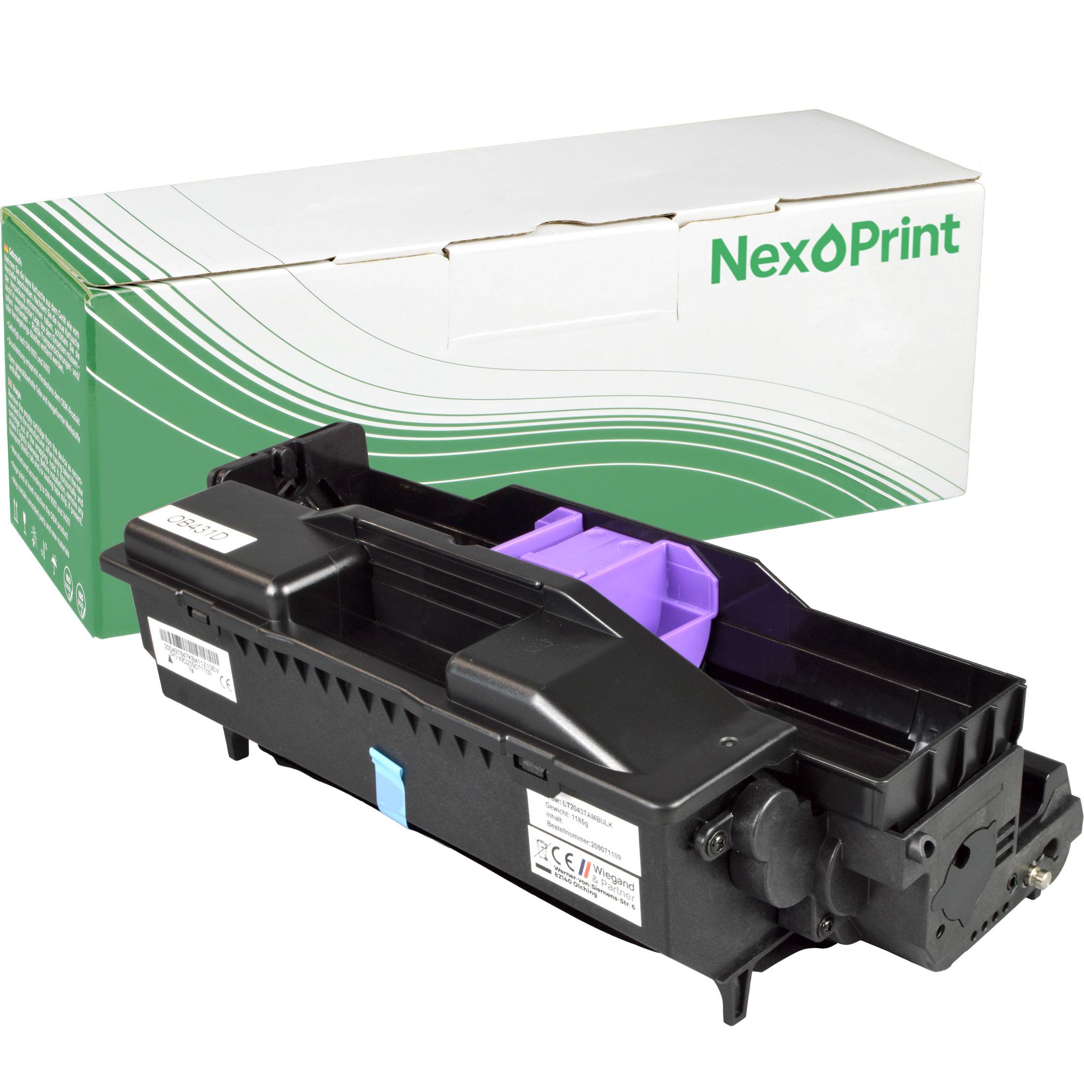NexoPrint 44574302 schwarz kompatibel mit OKI B411 B431 MB471 25000 Seiten