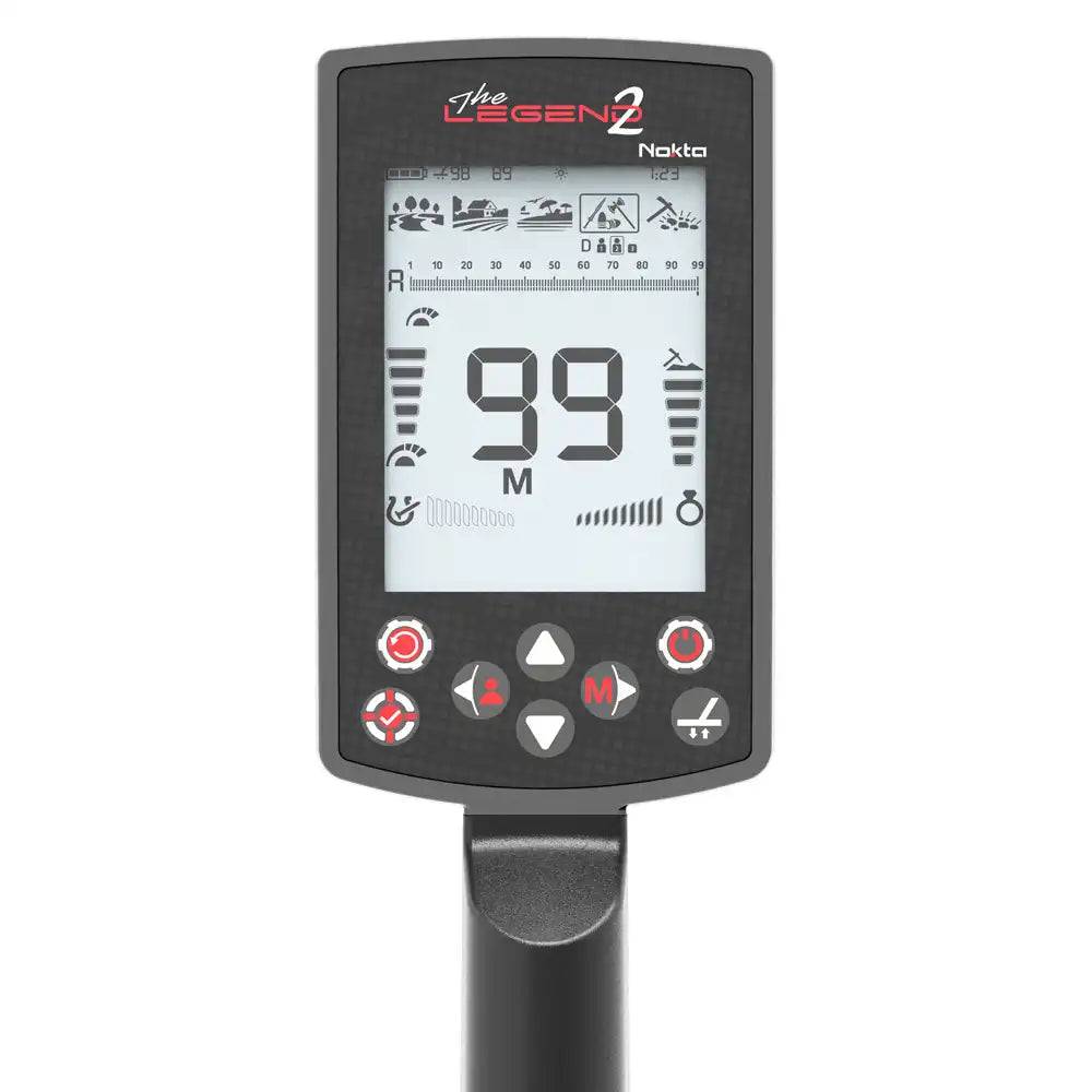 Tragbares Nokta The Legend 2 Metalldetektor-Kontrollgerät mit LCD-Anzeige 