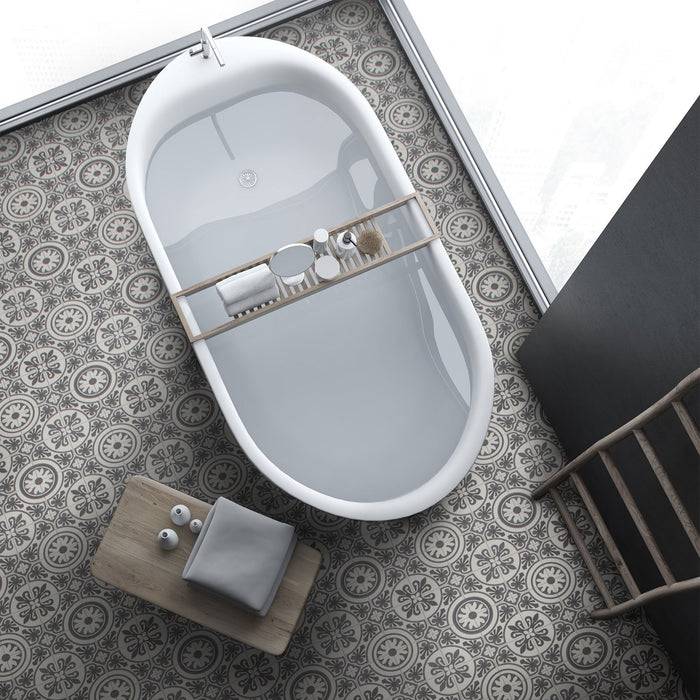 FLOORDIREKT CV-Belag Plaza - Extra abriebfester & pflegeleichter PVC-Bodenbelag 200 x 50 cm - Lagos 909 D