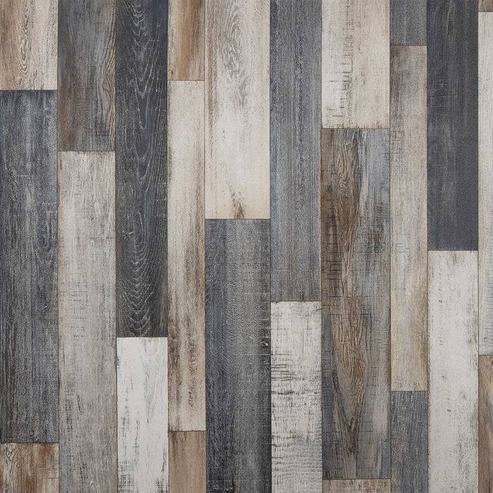 FLOORDIREKT CV-Belag Plaza - Extra abriebfester & pflegeleichter PVC-Bodenbelag 200 x 500 cm - Oak Chevron 907 M