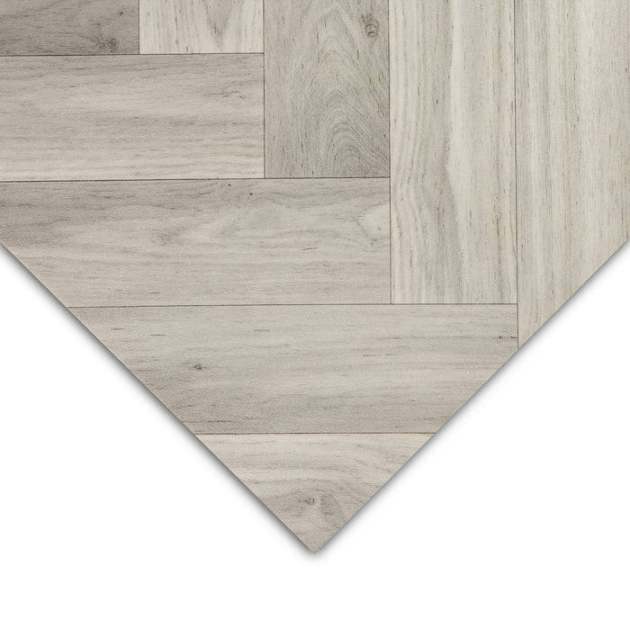 FLOORDIREKT CV-Belag Plaza - Extra abriebfester & pflegeleichter PVC-Bodenbelag 200 x 250 cm - Oak Chevron 907 M