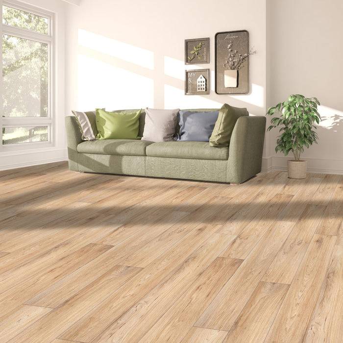 FLOORDIREKT CV-Belag Eiche Antik - Extra abriebfester & pflegeleichter PVC-Bodenbelag 100 x 450 cm - Wagner 1