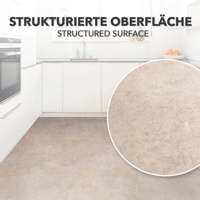 FLOORDIREKT CV-Belag Atlantic - Extra abriebfester & pflegeleichter PVC-Bodenbelag 200 x 50 cm - Midas 139 L