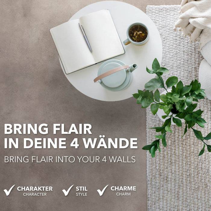 FLOORDIREKT CV-Belag Atlantic - Extra abriebfester & pflegeleichter PVC-Bodenbelag 200 x 450 cm - Midas 741 M