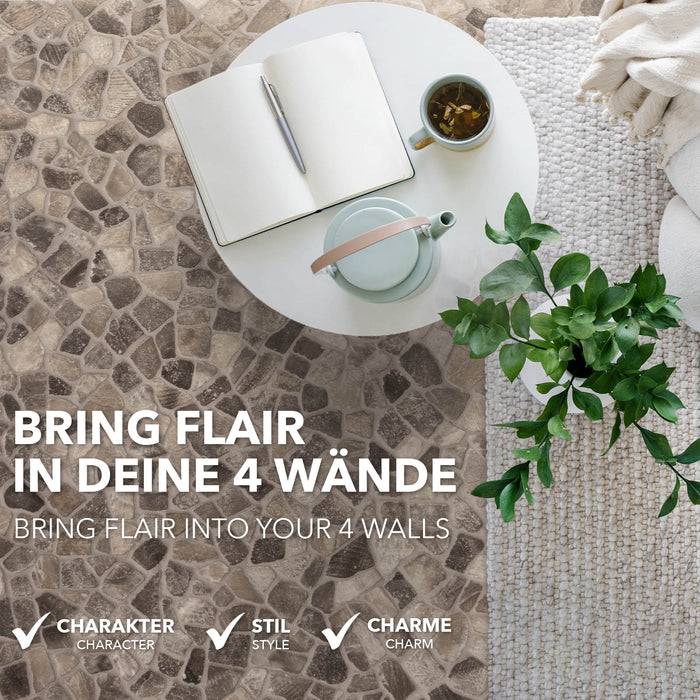 FLOORDIREKT CV-Belag Atlantic - Extra abriebfester & pflegeleichter PVC-Bodenbelag 100 x 250 cm - Selby 162 M