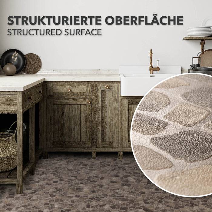 FLOORDIREKT CV-Belag Atlantic - Extra abriebfester & pflegeleichter PVC-Bodenbelag 200 x 500 cm - Selby 162 M