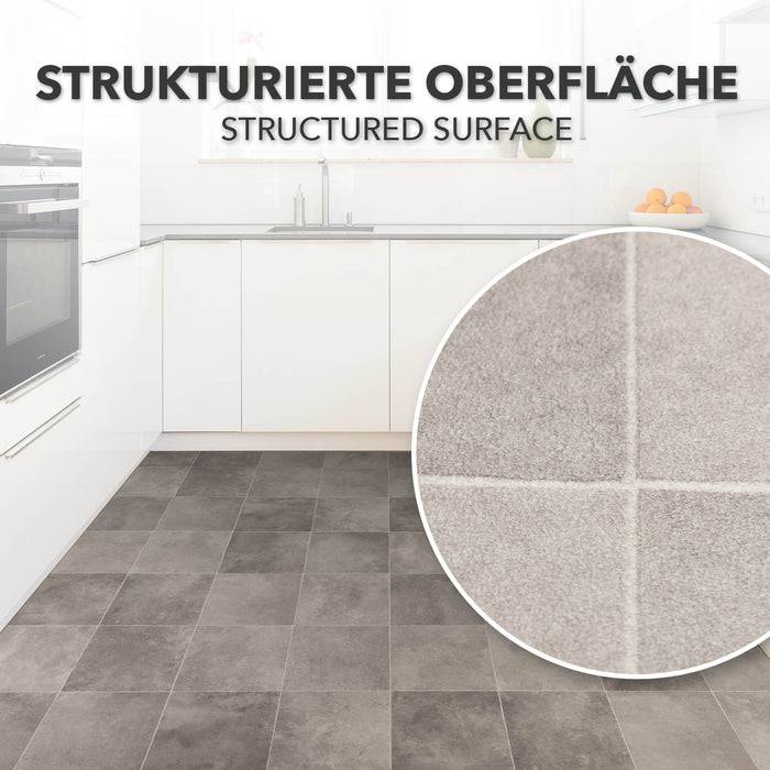 FLOORDIREKT CV-Belag Atlantic - Extra abriebfester & pflegeleichter PVC-Bodenbelag 100 x 150 cm - Zala 997 M