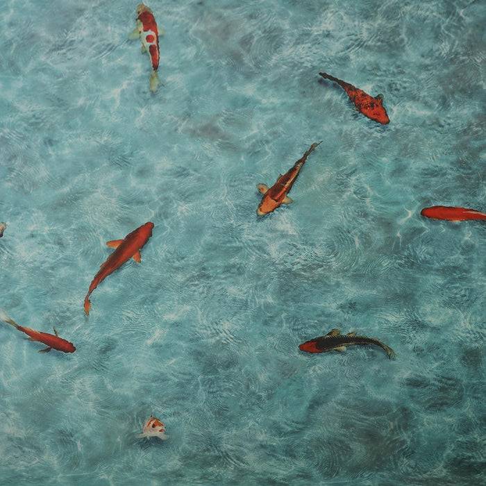 FLOORDIREKT 3D CV-Belag Koi - Extra abriebfester & pflegeleichter PVC-Bodenbelag 200 x 250 cm