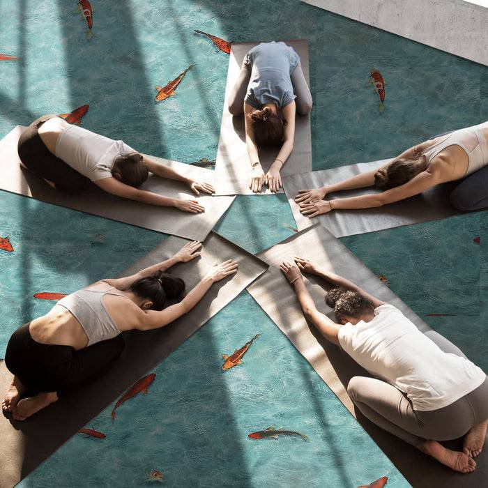 FLOORDIREKT 3D CV-Belag Koi - Extra abriebfester & pflegeleichter PVC-Bodenbelag 200 x 100 cm