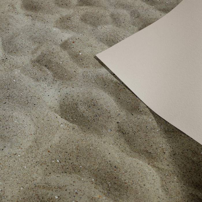 FLOORDIREKT 3D CV-Belag Sand - Extra abriebfester & pflegeleichter PVC-Bodenbelag 100 x 350 cm