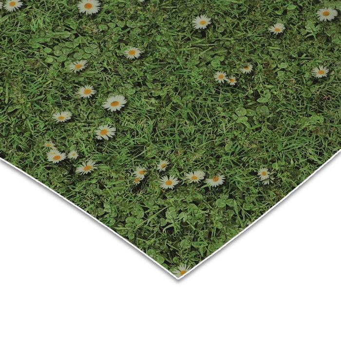 FLOORDIREKT 3D CV-Belag Daisies - Extra abriebfester & pflegeleichter PVC-Bodenbelag 100 x 150 cm