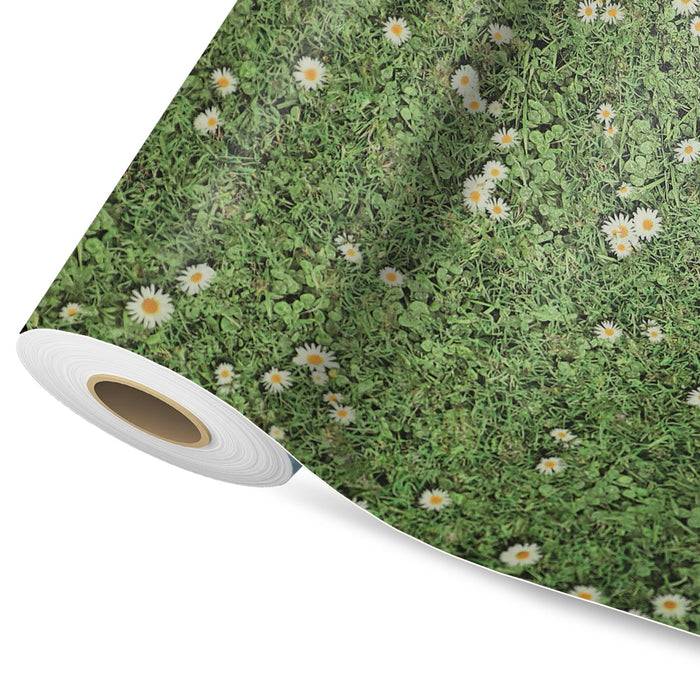 FLOORDIREKT 3D CV-Belag Daisies - Extra abriebfester & pflegeleichter PVC-Bodenbelag 100 x 150 cm