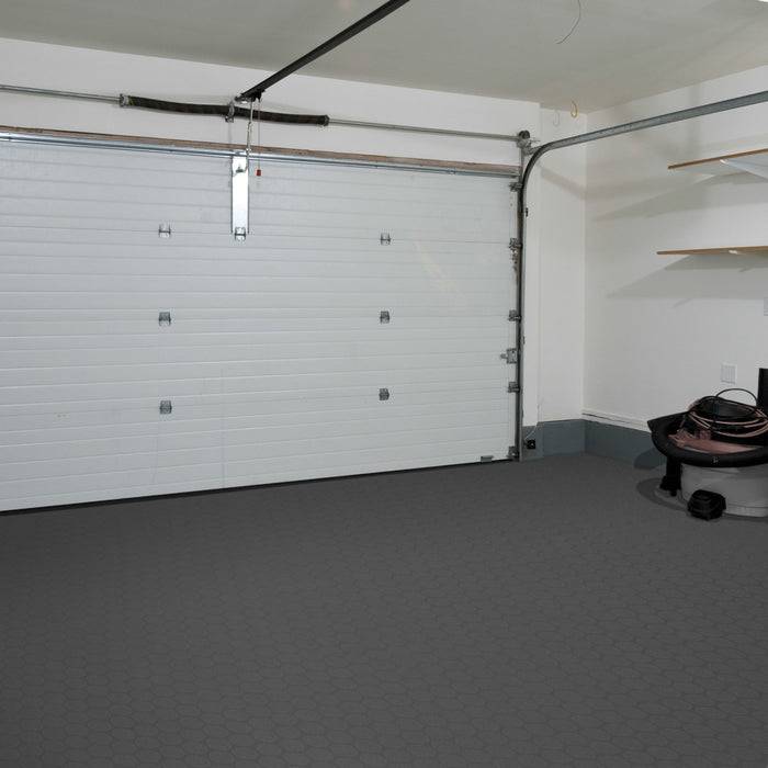 FLOORDIREKT CV-Belag Fairplay - Extra abriebfester & pflegeleichter PVC-Bodenbelag 200 x 250 cm - Anthrazit