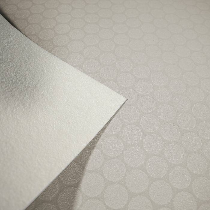 FLOORDIREKT CV-Belag Fairplay - Extra abriebfester & pflegeleichter PVC-Bodenbelag 200 x 50 cm - Hellgrau
