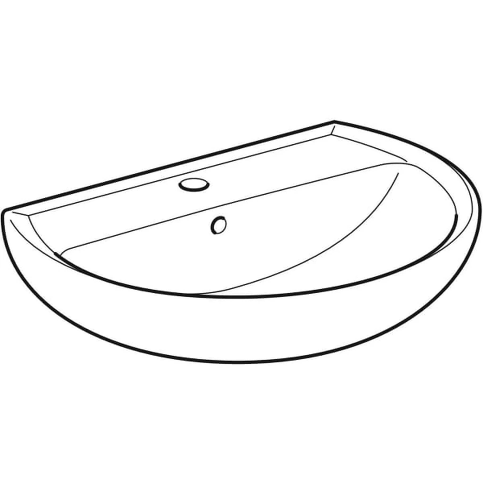Geberit Waschtisch, B60, rund, 1 Stk.