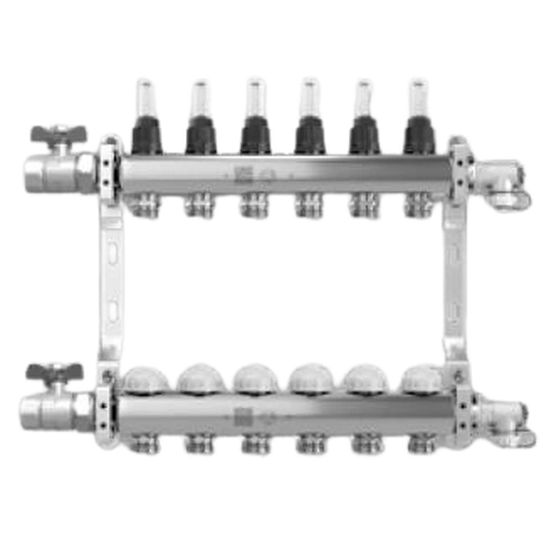 Vogel & Noot VN-FLOORTEC, Edelstahlverteiler, OL, 2 Heizkreise, 1 Stk.