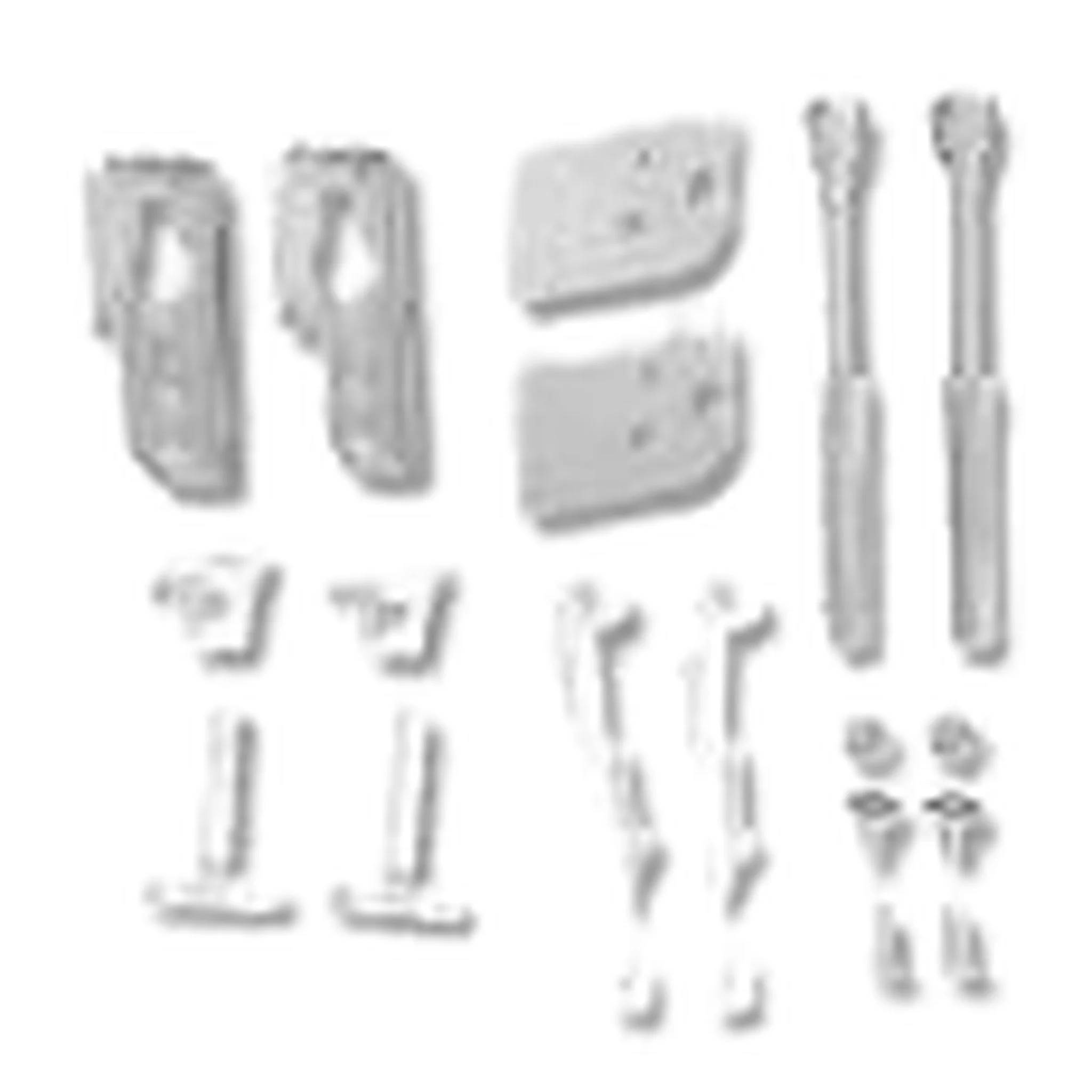Vogel & Noot Winkellaschenset spezial, 2-teilig, Aufputz, Abstand 28/43 mm, 1 Stk.