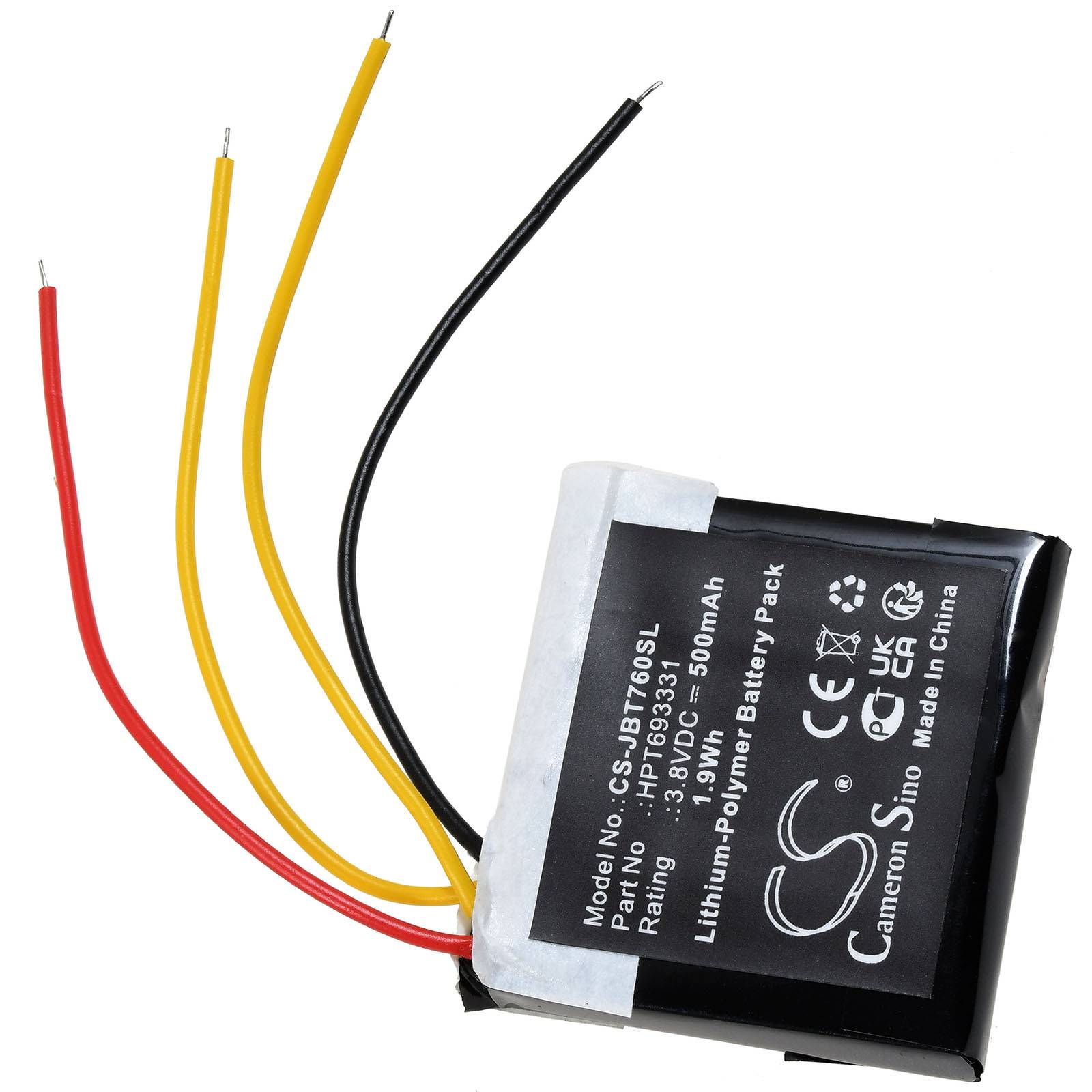 Powery Akku für JBL Tune 760NC Live 760NC Kopfhörer Headset, 3,7V, Li-Polymer