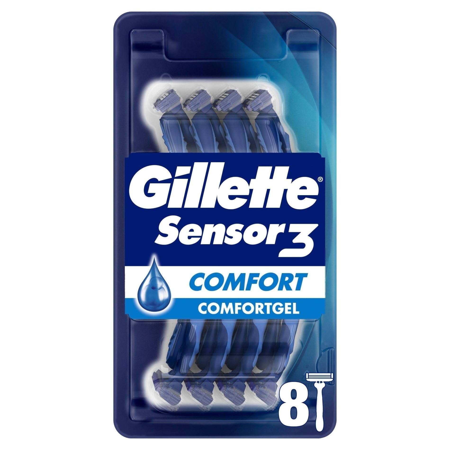 Gillette Sensor3 Comfort Einwegrasierer 8er