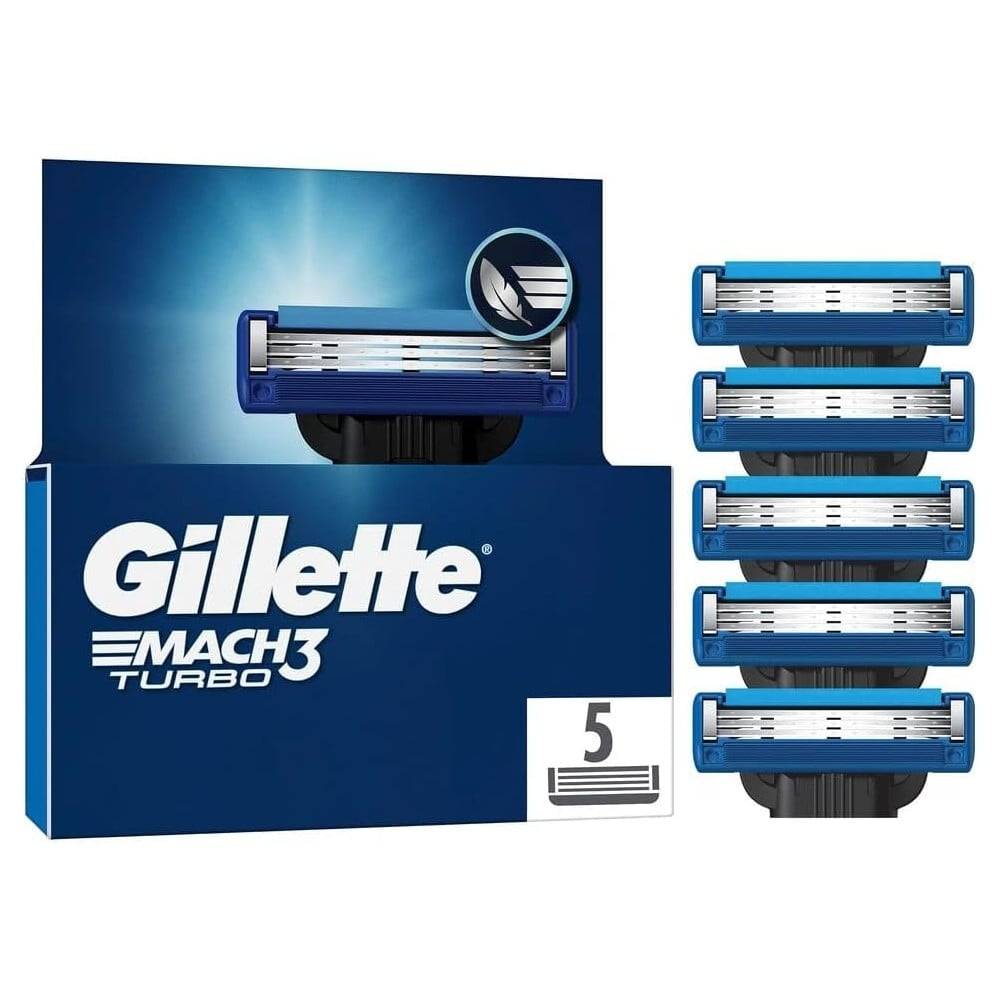 Gillette Mach3 Turbo Rasierklingen 5 Stück