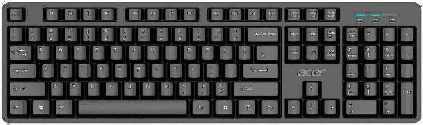 Acer Usb Wired Keyboard Home/Office Qwerty Us
