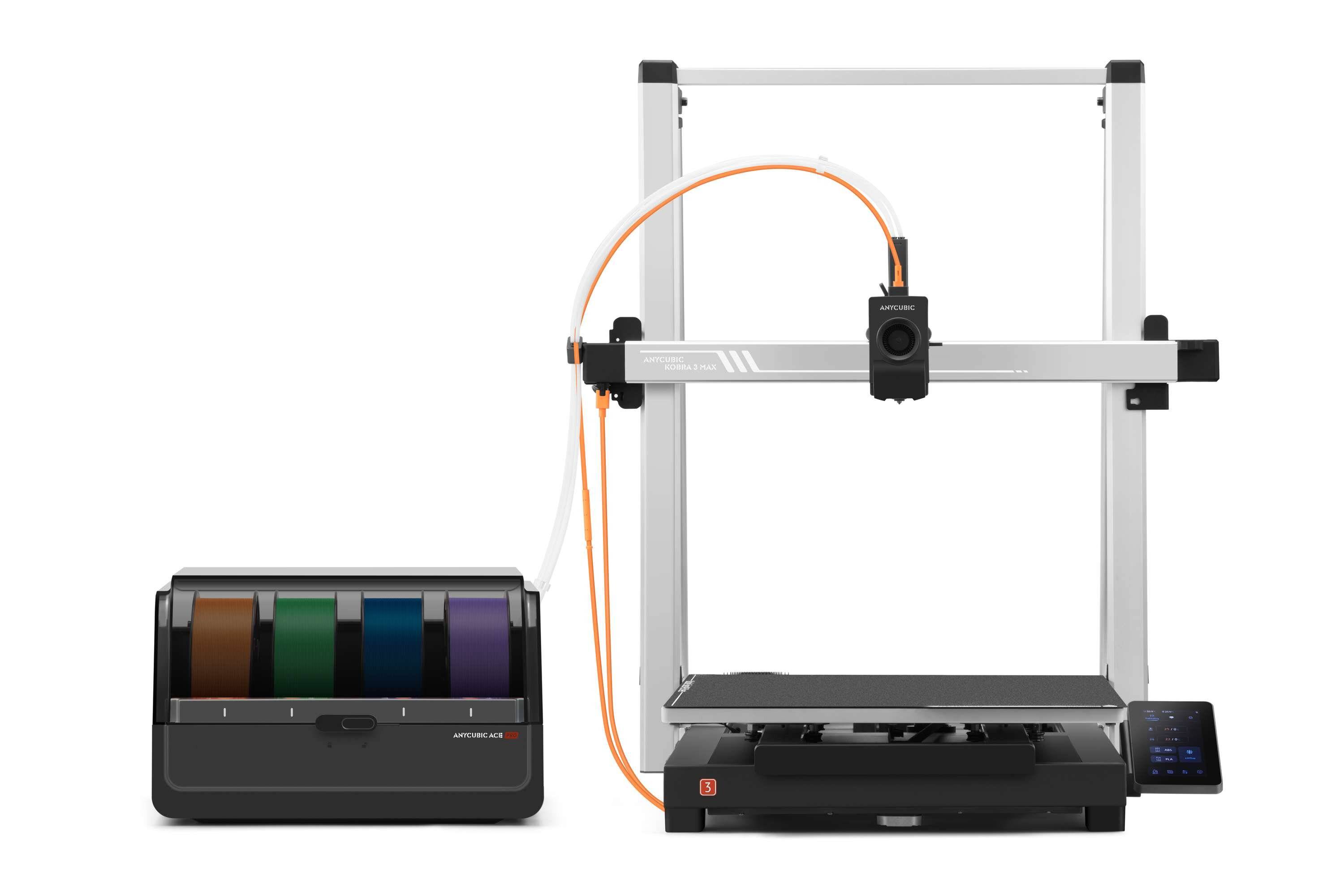 Anycubic Kobra 3 Max Combo 3D-Drucker, 420x420x500mm, 600mm/s, Mehrfarbdruck, ACE Pro