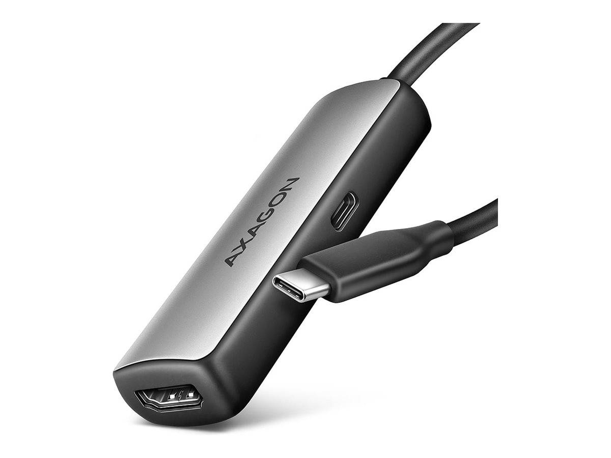 AXAGON RVC-HI8KPD - Adapterkabel - USB-C (M)zu HDMI (W) - 16 cm - USB-C Power