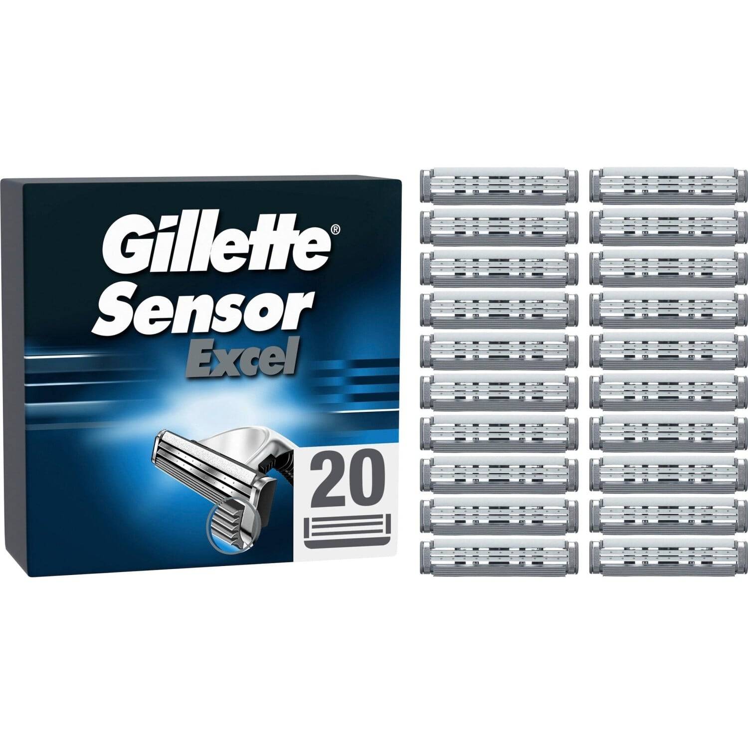 Gillette Sensor Excel Systemklingen 20er