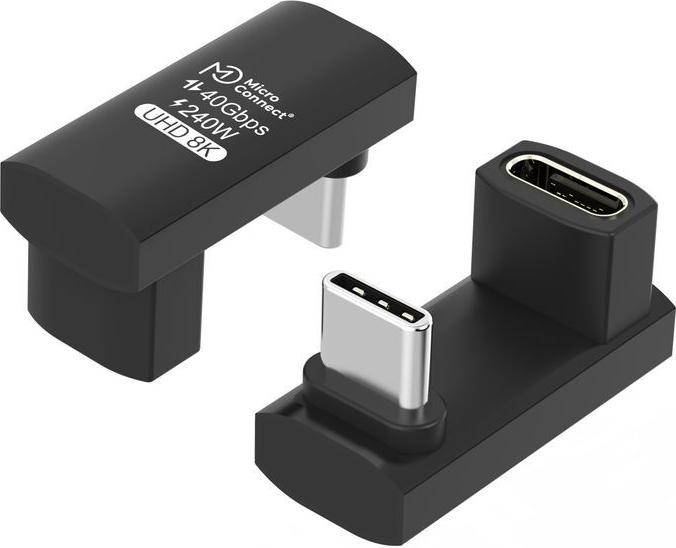 MicroConnect Premium USB4 3x2 USB-C twice-angled Long adapter