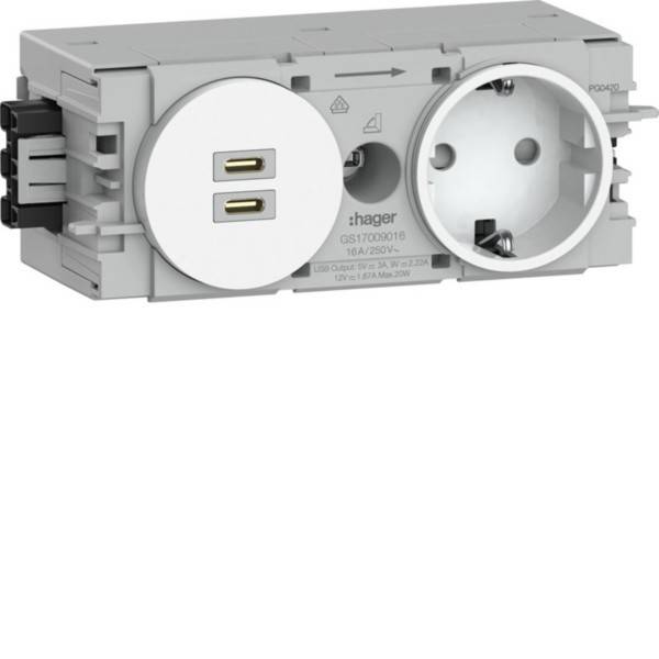 Tehalit Steckdose 1f+USB C/C PD GS17009016