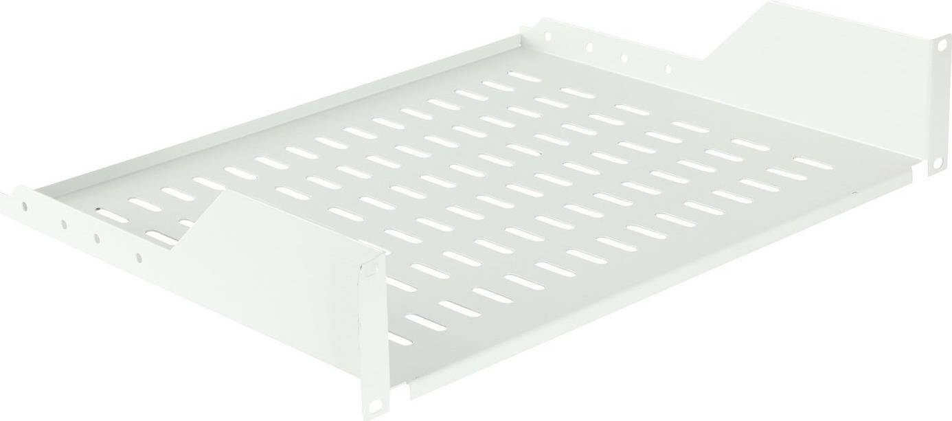 Lanview 2U 19'' D=350mm RACK MOUNT SHELF WHITE