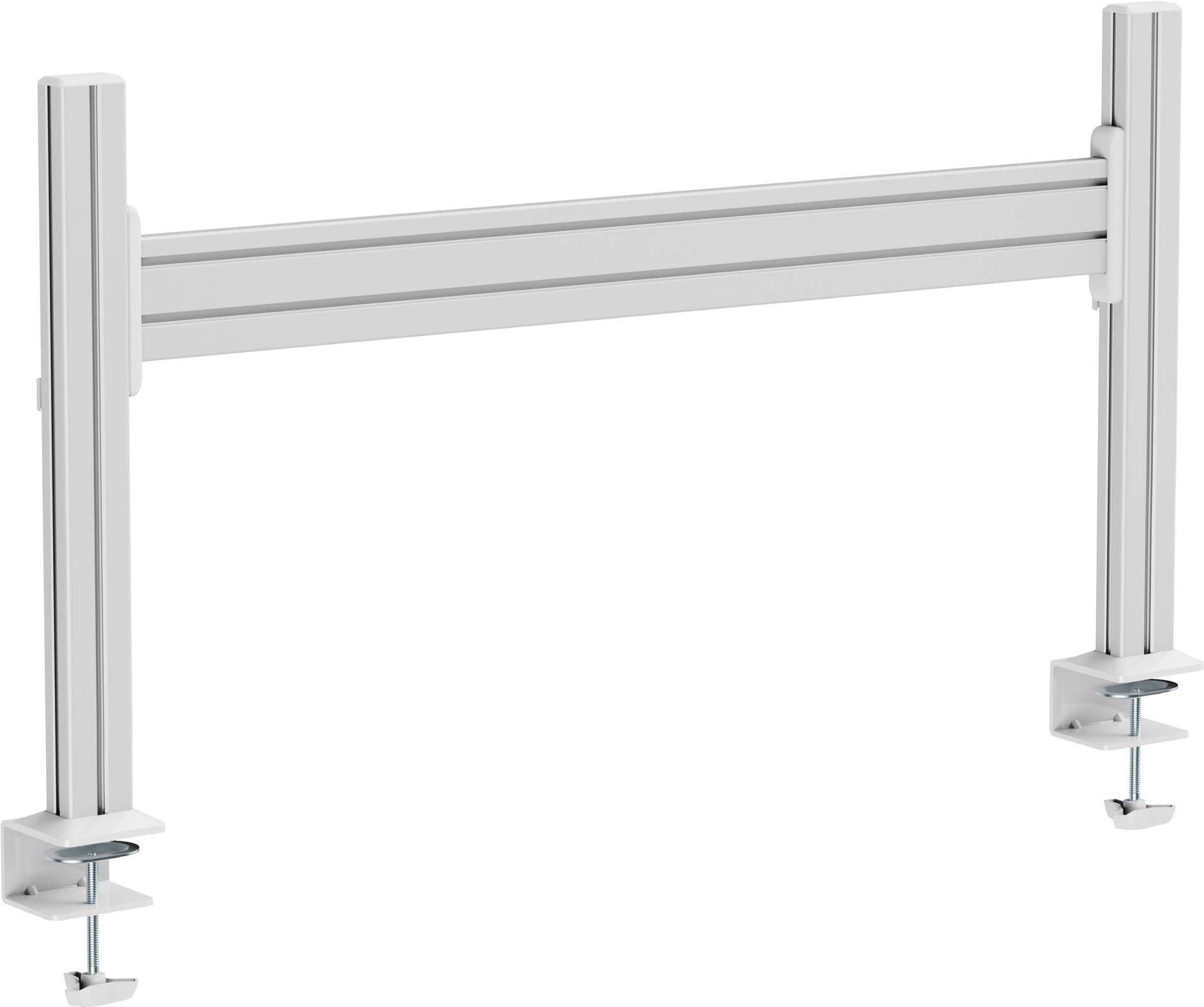 InLine® Slatwall Tischhalterung, Aluminium Panel 1 m, inkl. 2 Stützen 0,43 m Halterungen / mobile