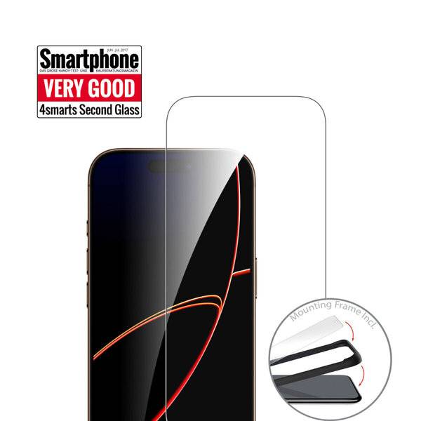 4smarts Second Glass mit Montagerahmen iPhone 17 Pro